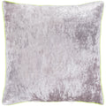 Selena Yellow Grey Crushed Velvet Throw Pillow Cover 20 X 20