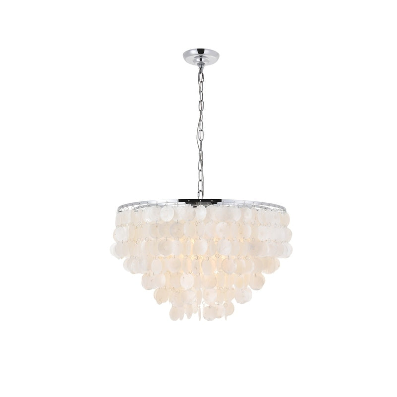 Selene 6 Light Brass Pendant