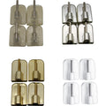 Evideco Self Adhesive Sash Rod Hooks Set Of 4 N A