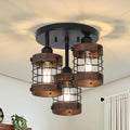 Semi Flush Mount Ceiling Light 3 Light Farmhouse Chandelier Light Fixtures Ceiling Mount