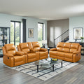Semi Pu And Pvc 3 Piece Couch Living Room Sofa Set