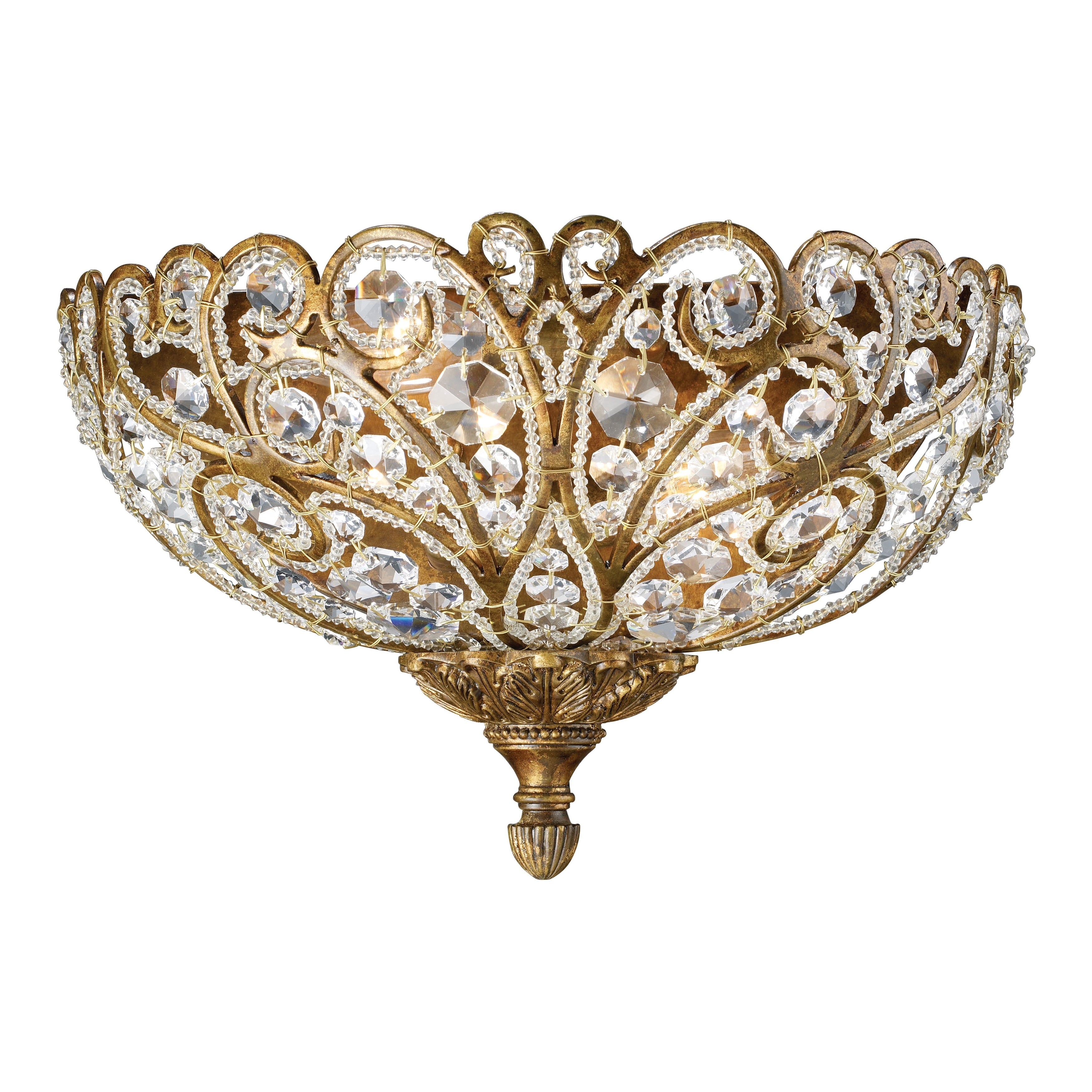 Seneca 8 High 2 Light Sconce Spanish Bronze 8 Inch Tall