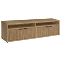 Sentnor 79 Inch 4 Door Engineered Wood Tv Stand Media Console Mango