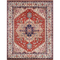 Serapi Collection Hand Knotted Rust Beige Wool Rug 4 1 X 6 0 4 X 6