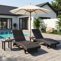Serene 26 Wicker Outdoor Chaise Lounger With Adjustable Backrest