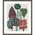 Serene Forest No. 2 By Fab Funky Wood Framed Wall Art Print Svelte Clay Grey