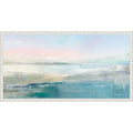 Serenity Over Misty Waters By Hazel J Framed Canvas Wall Art