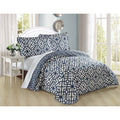 Serenta 3 Piece Printed Microfiber Quilts Coverlet Set King