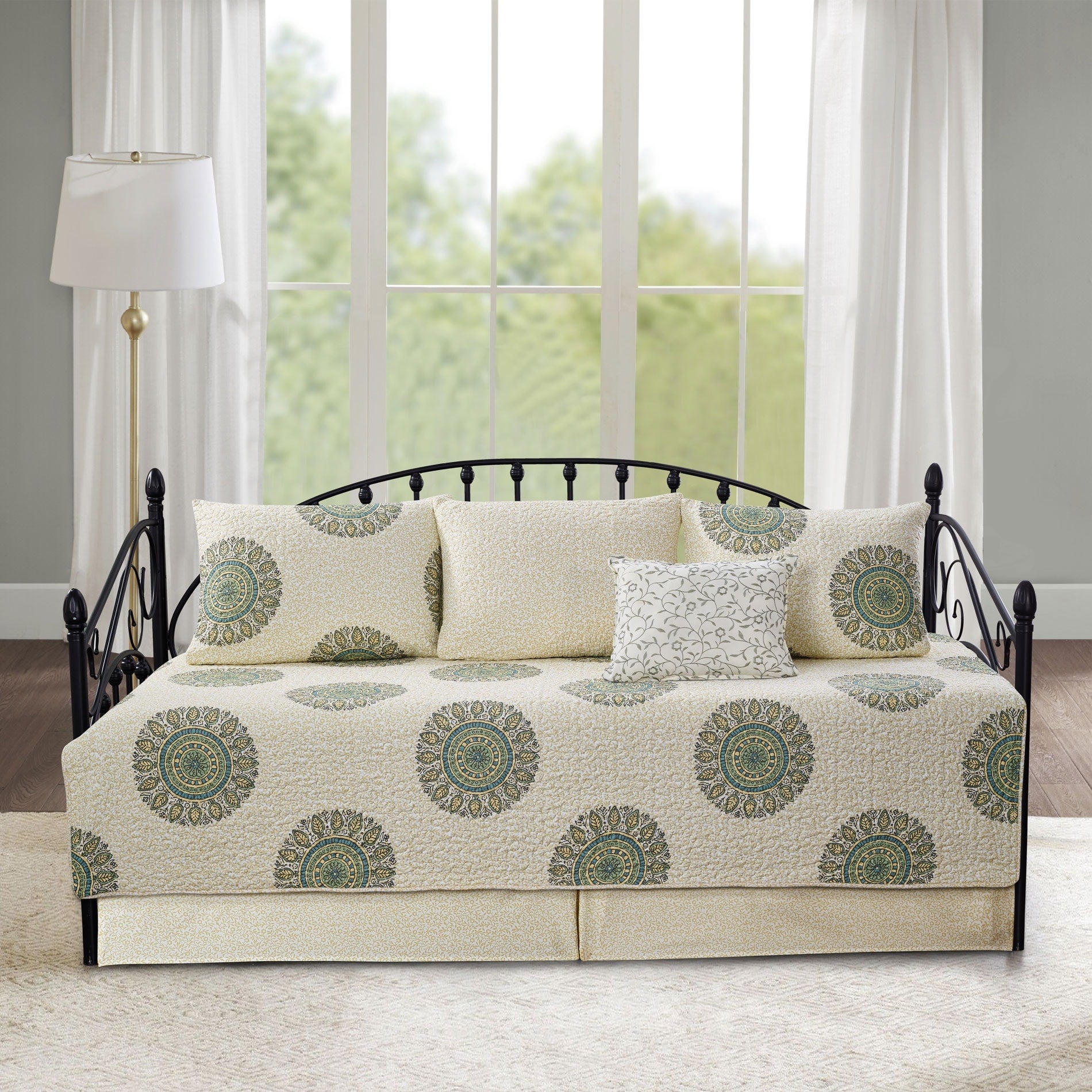 Serenta 6 Piece Cotton Blend Daybed Bedspread Coverlet Set