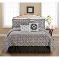 Serenta 6 Piece Coventry Printed Microfiber Quilts Coverlet Set