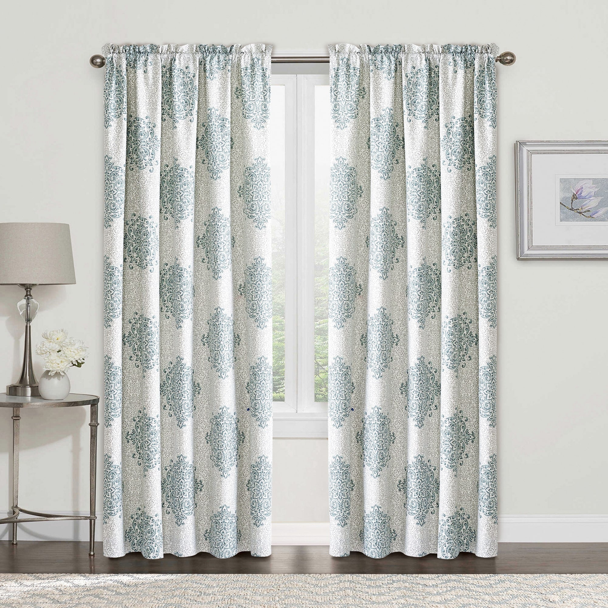 Serenta Chelsea Printed 2 Piece Curtain Set 60 X 84