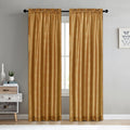 Serenta Doris Diamond Embroidery Light Reducing Faux Silk Curtain