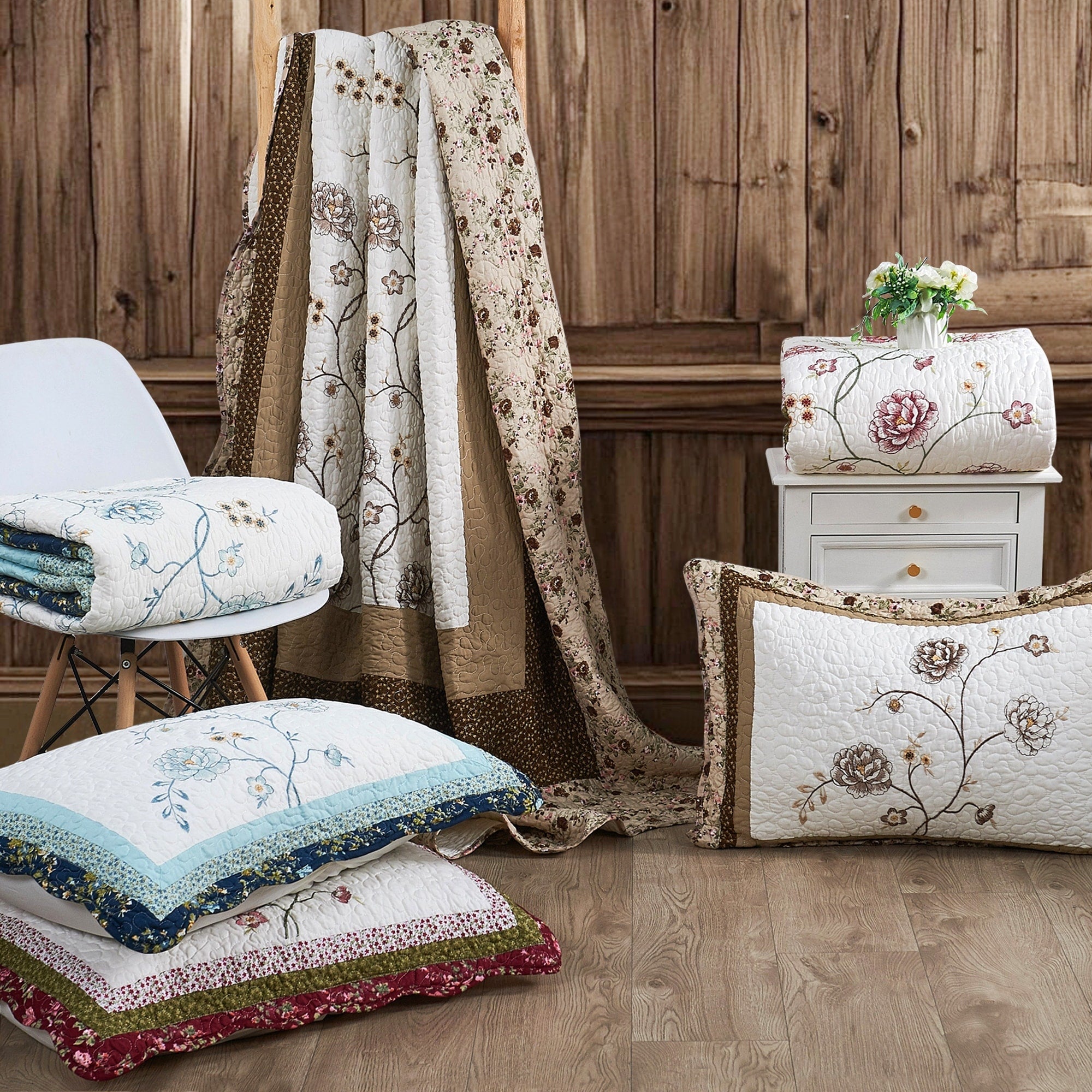 Serenta Dorset 3 Piece Bedspread Quilts Set