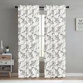 Serenta Embroidery Magnolia Curtain Panel