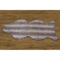 Serenta Fauxfur Rug Sheepskin Shape Pelt Rug With Slip Stopping Pad