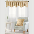 Serenta Jasper Embroidery Window Valance Pillow Shell Set 56 X 19