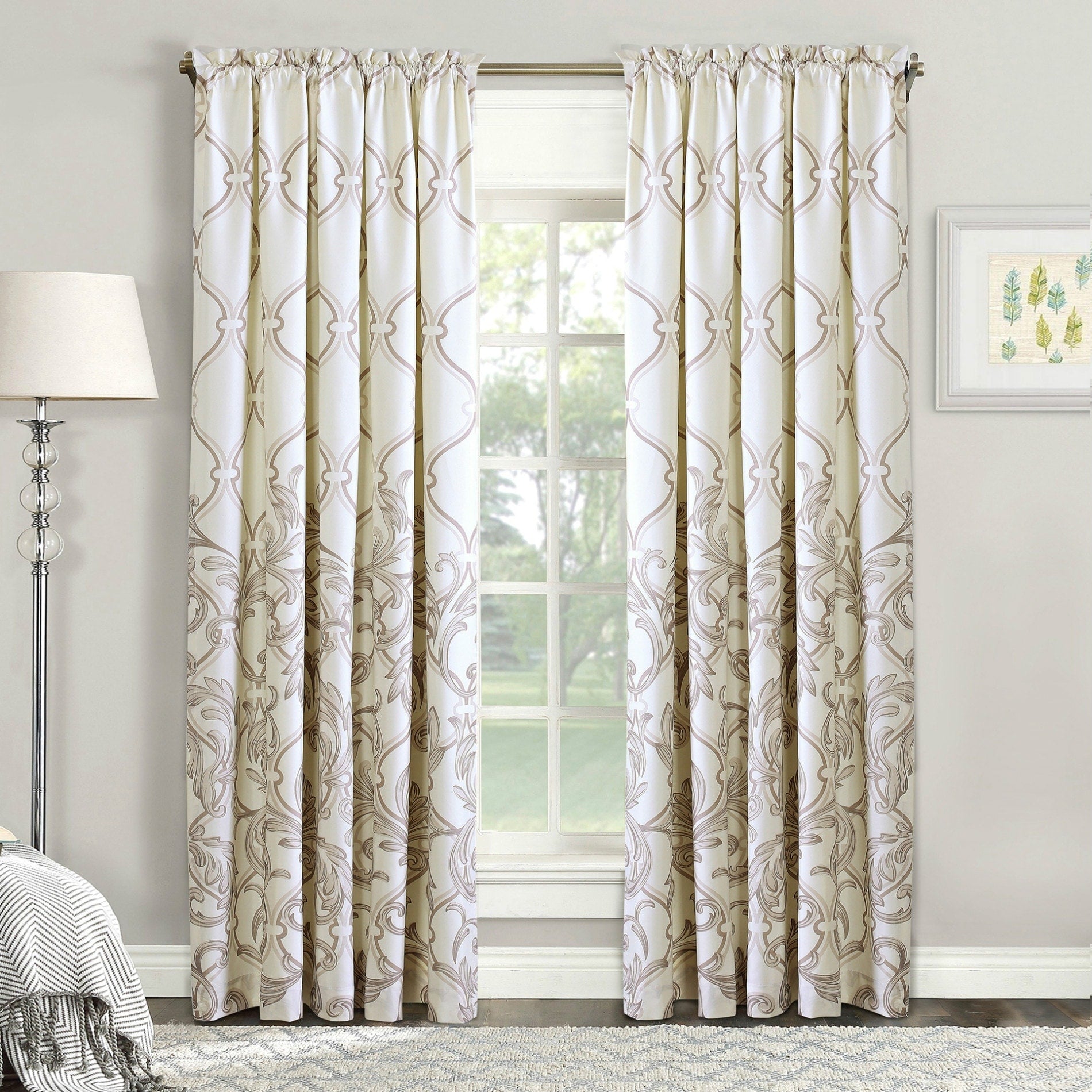 Serenta Marisol Printed 2 Piece Curtain Set 60 X 84