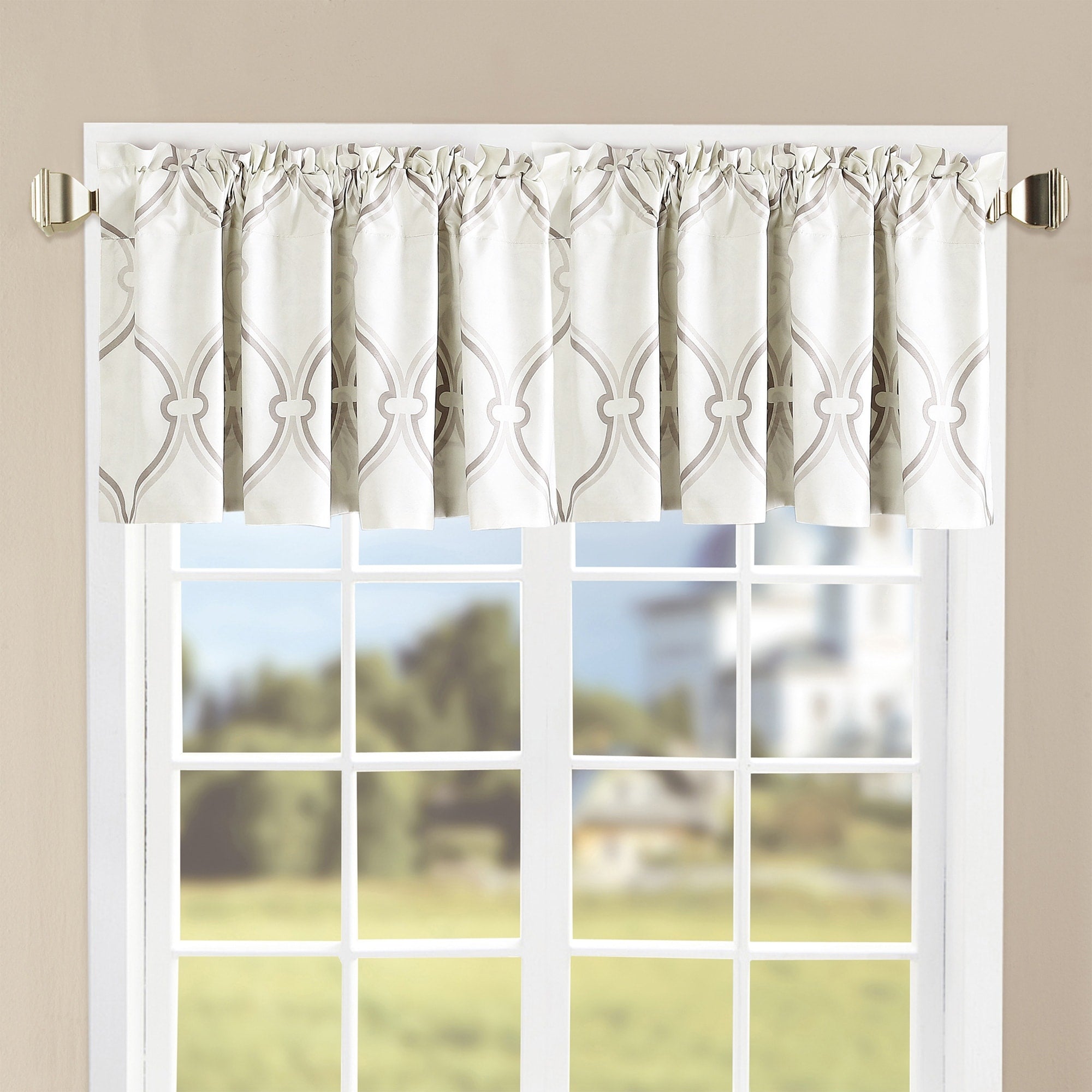 Serenta Marisol Valance Set Grey 60 X 18 60 X 18