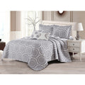 Serenta Tribal Medallion 5 Piece Reversible Quilt Bedspread Comforter Set