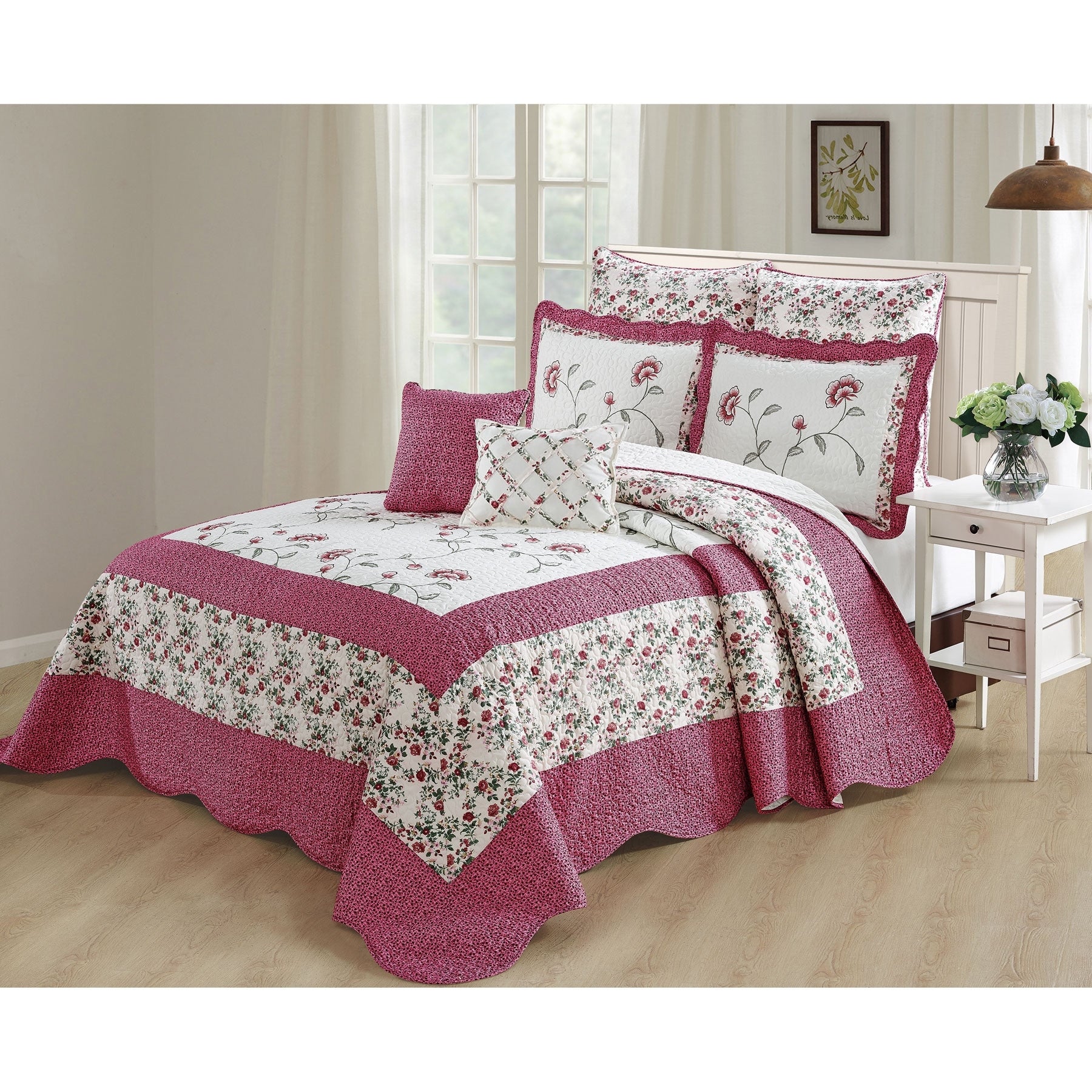 Serenta Oversized Saigon 7 Piece Bedspread Set Queen And King