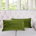 Serenta Pleated Velvet Decorative Throw Pillow Cover Set Of 2 Or 4