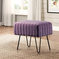 Serenta Super Mink Faux Fur Ottoman Bench 33 Color Options