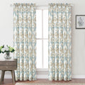 Serenta Tivoli Ikat Microfiber Curtain Set 2 Piece Set