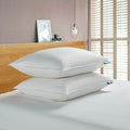 Serta 233 Thread Count White Goose Feather And White Goose Down Fiber Pillow Set Of 2