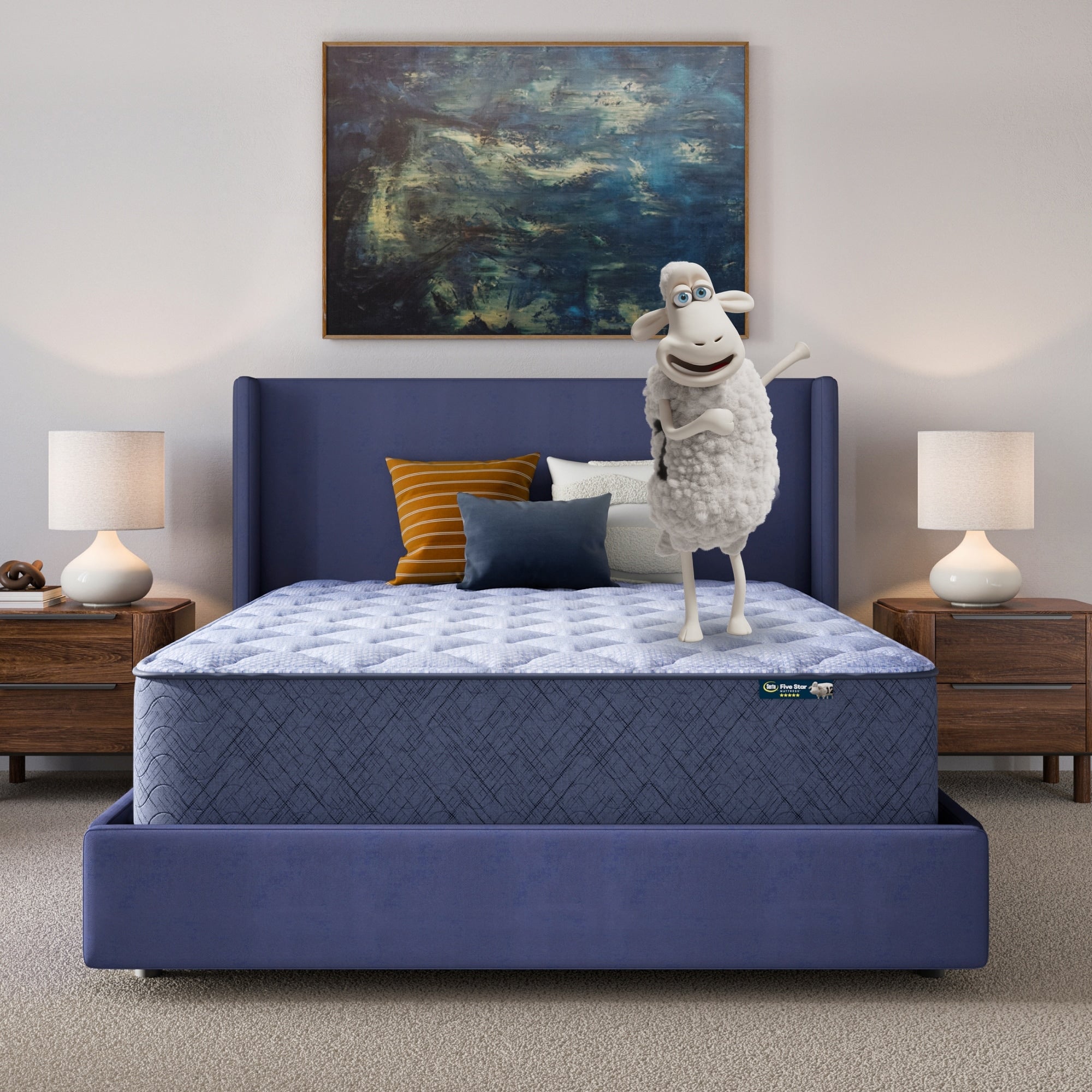 Serta Five Star Mattress Sleep To Go 14 Plush Mattress In A Box