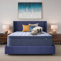 Serta Five Star Mattress Sleep To Go 16 Plush Pillow Top Mattress In A Box Light Blue
