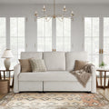 Serta Mia Convertible Sofa In Woven Polyester Fabric
