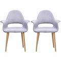 2Xhome Mid Century Modern With Arms Armchairs Dining Chairs Room Living Accent Work Desk Home Restaurant