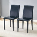 Set Of 2 Pu Dining Chairs Simple Versatile Comfortably Paired