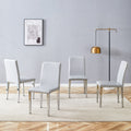 Set Of 4 Pu Dining Chairs Simple And Versatile Comfortable And Accompanied