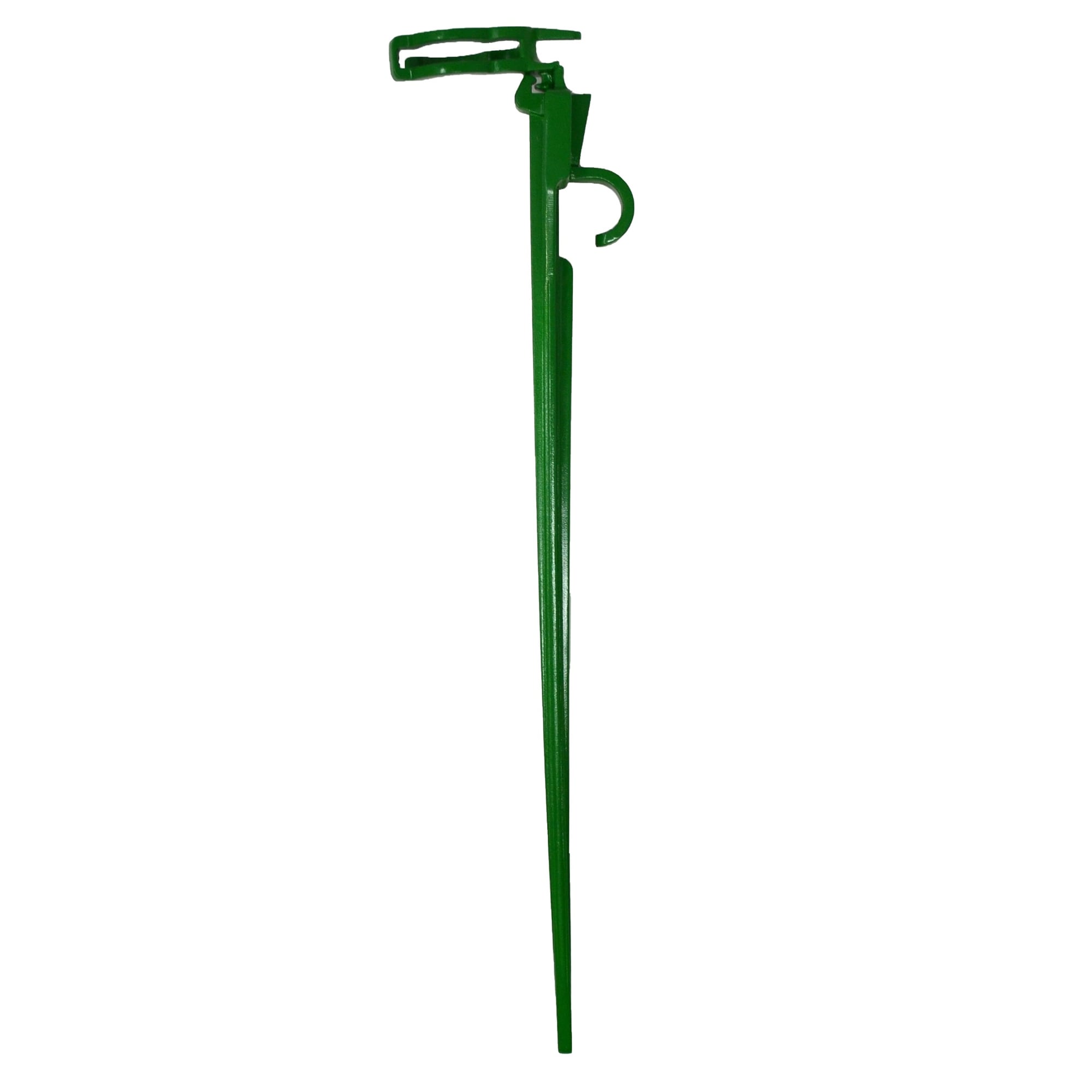 Set Of 100 Green 2 In 1 Christmas Decorations Tie Down And Light Stakes 7.5 N A