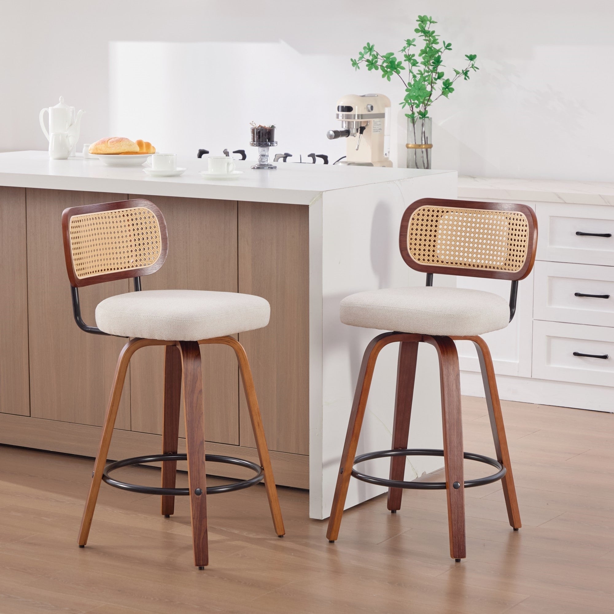 Set Of 2 26 Inch Counter Height Bar Stools