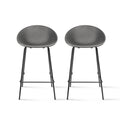 2Xhome Set Of 2 26 Inch Modern Chair Colors Dsw Counter Height Stool Barstool With Solid Back Footrest For Kitchen Home