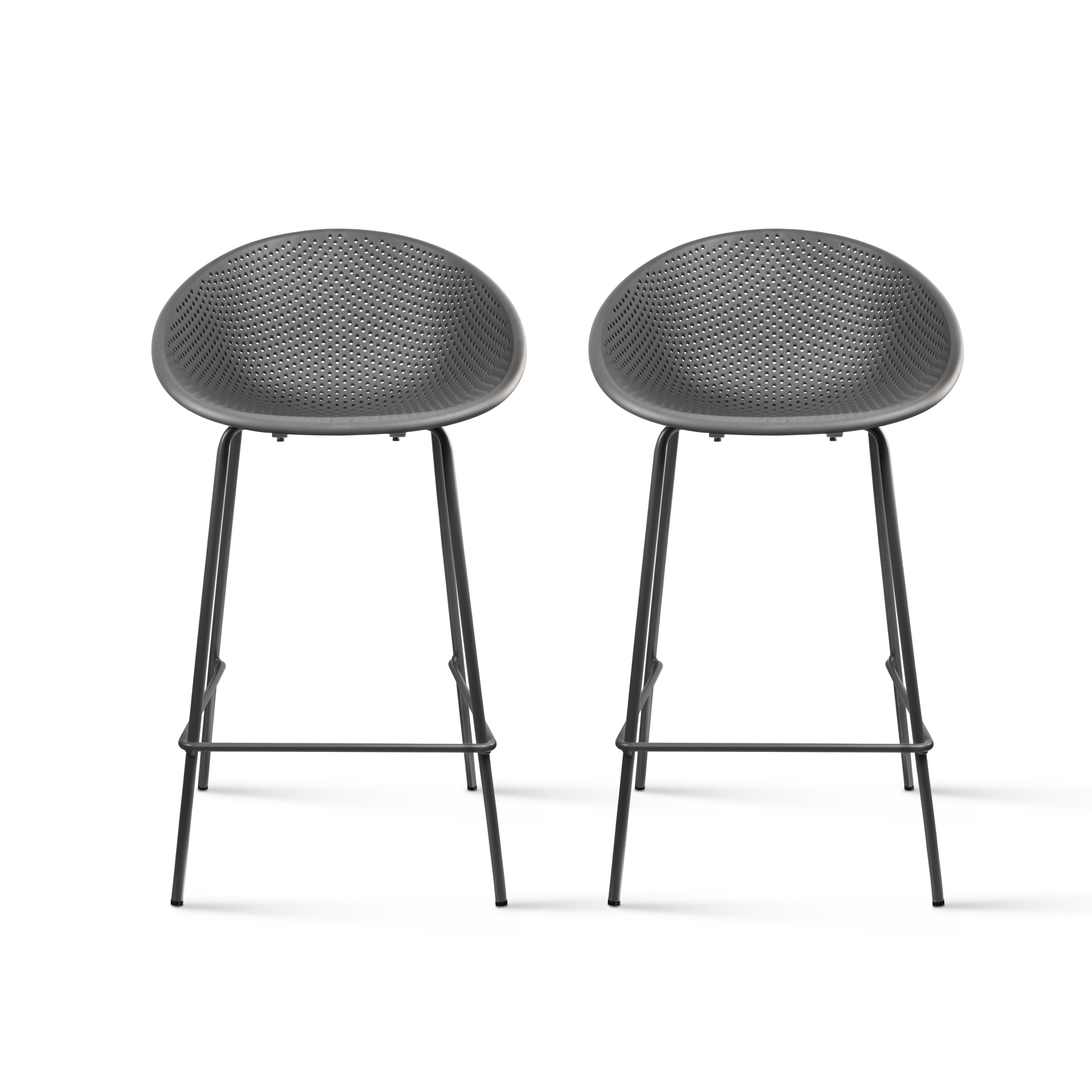 2Xhome Set Of 2 26 Inch Modern Chair Colors Dsw Counter Height Stool Barstool With Solid Back Footrest For Kitchen Home