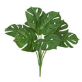 Set Of 2 Artificial Split Leaf Philodendron Monstera Leaf Stem Plant Greenery Foliage Bush 22In 22 L X 18 W X 18 Dp