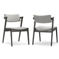 Set Of 2 Auden Retro Modern Black Wood Wing Chair