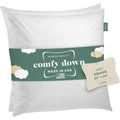 Comfydown Set Of 2 95 5 Down Feathers Square Pillow Insert Made In Usa