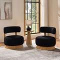 Set Of 2 Farmhouse Armless Chair Side Chair With Wood Frame Black Upholstered Chair Reading Chair Vanity Chair