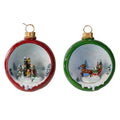Set Of 2 Led Lighted Winter Scene Christmas Ornament Decorations 5.75