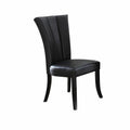Set Of 2 Modern Faux Leather Dining Chairs With Pine And Mdf Frame Comfortable High Back Perfect For Dining Rooms And Offices