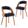 Set Of 2 Modern Upholstered Dining Chairs