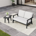 Set Of 2 Outdoor Furniture Set Loveseat Set With Table