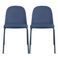 2Xhome Set Of 2 Plastic Eiffel Chair Molded Shell Retro Dining Chairs Accent For Living Room Kitchen Chrome Desk Designer Office