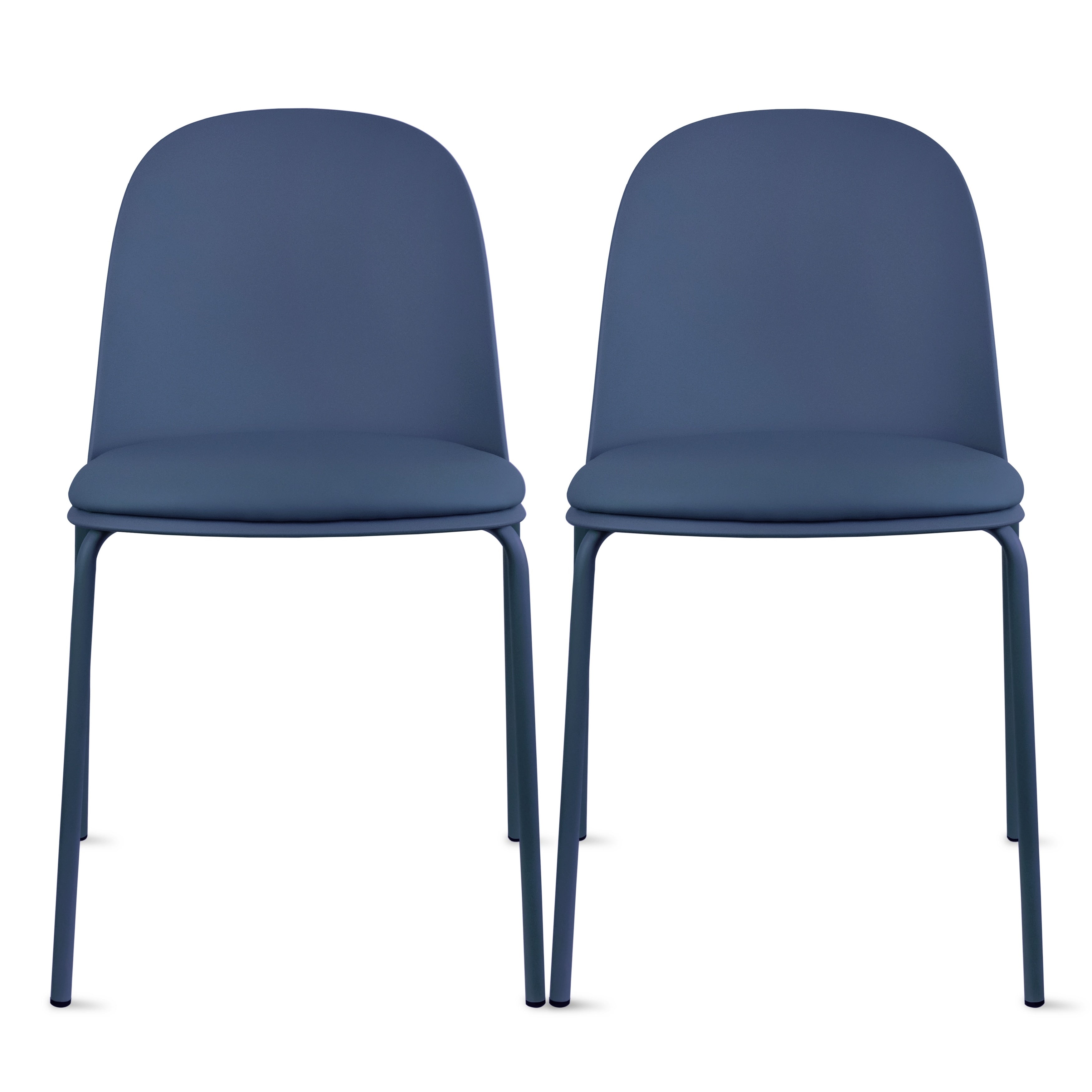 2Xhome Set Of 2 Plastic Eiffel Chair Molded Shell Retro Dining Chairs Accent For Living Room Kitchen Chrome Desk Designer Office