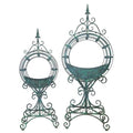 Set Of 2 Tall Tamar Iron Planters
