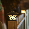 Set Of 2 Traditional Solar Post Lights